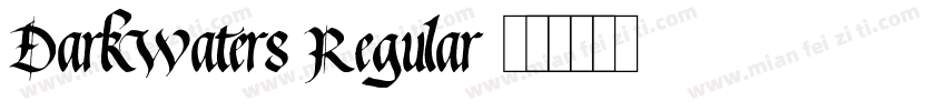 DarkWaters Regular字体转换
